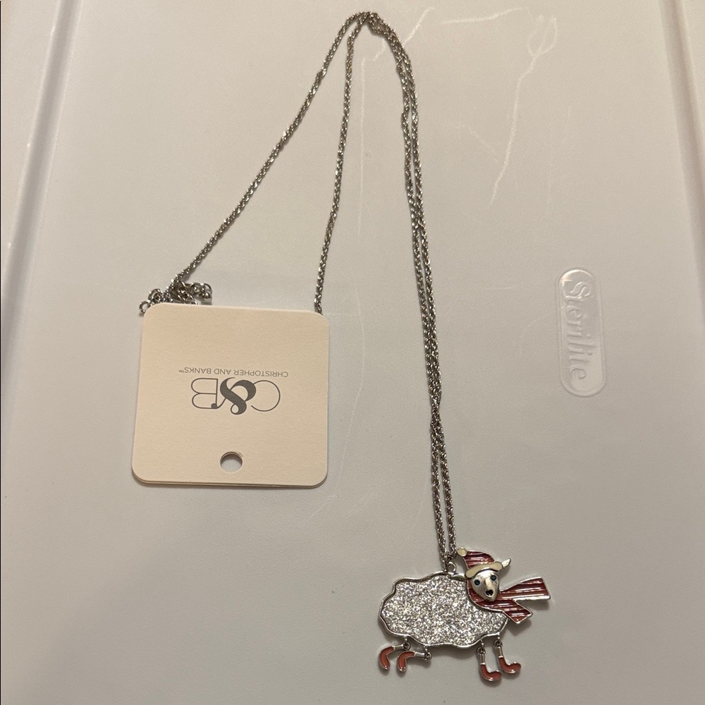 Llama Christmas necklace.  New with tags, smoke free home.